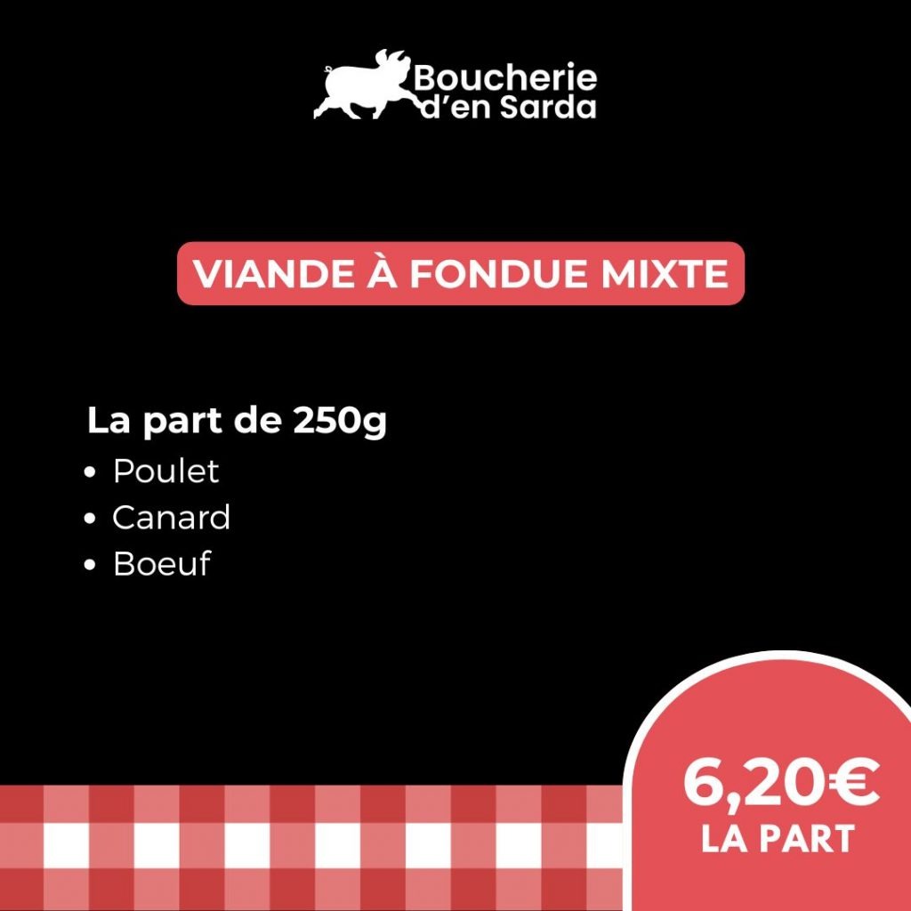COLIS viande fondue mixte