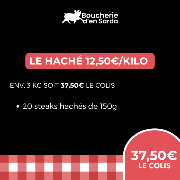 20 STEAKS HACHÉS 150GR