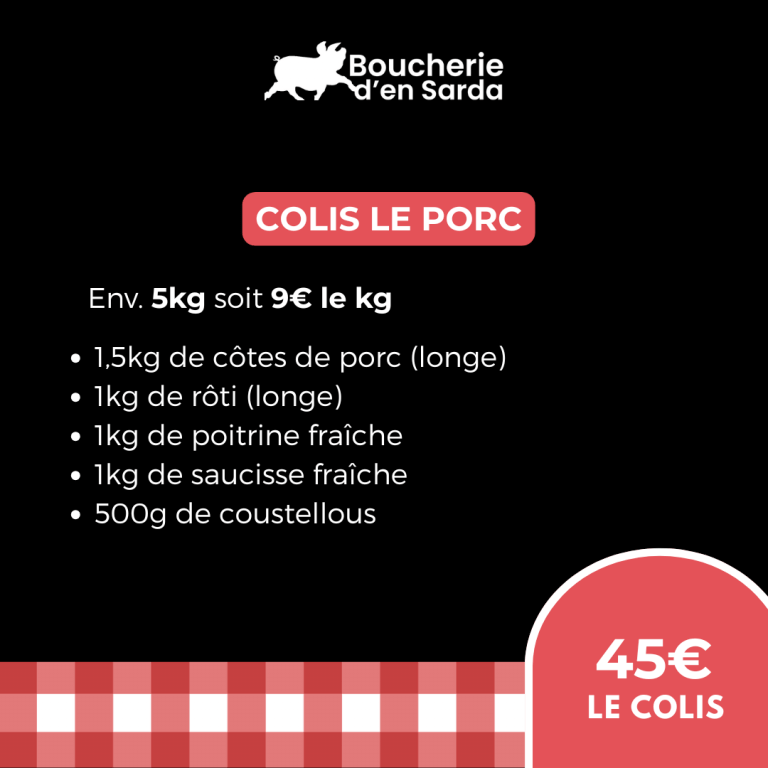 COLIS le porc